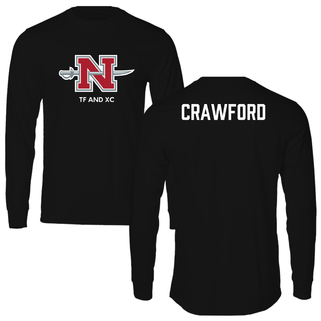 Nicholls State University TF and XC Black Mascot Performance Long Sleeve - Michael Crawford