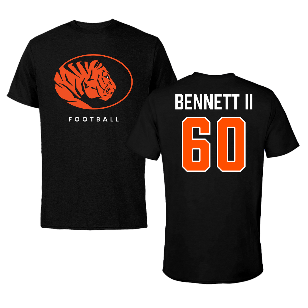 East Central University Football Black Tee - #60 Gabe Bennett II