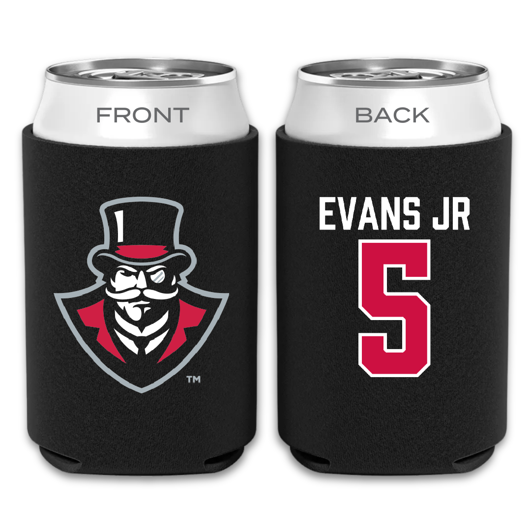 Austin Peay State University Football Black Can Cooler - #5 CJ Evans Jr
