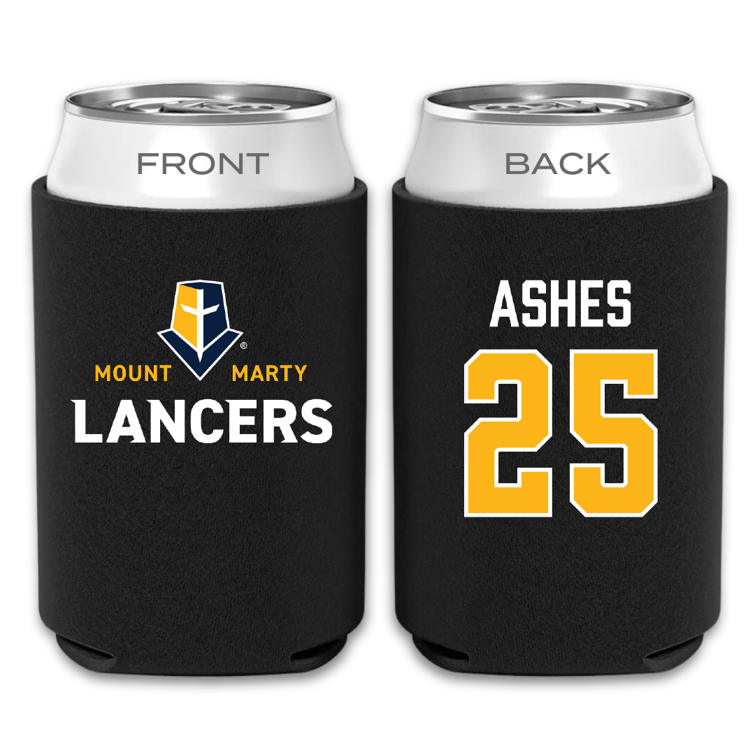 Mount Marty University Football Black Can Cooler - #25 Keegan Ashes