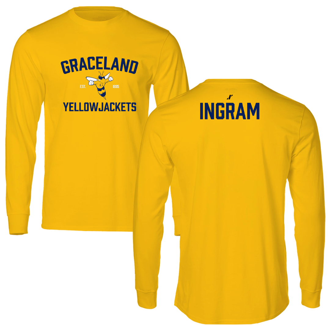 Graceland University Basketball (M) Gold General Long Sleeve - Ethan Ingram
