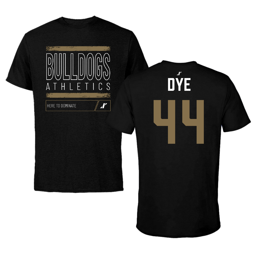 Bryant University Lacrosse (W) Black Dominate Performance Tee - #44 Mia Dye