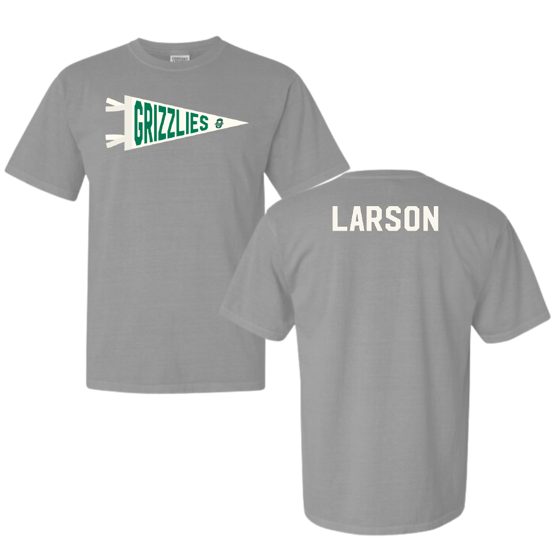 Adams State University Swimming & Diving Light Gray Pennant Comfort Colors Tee - Kennedy Larson