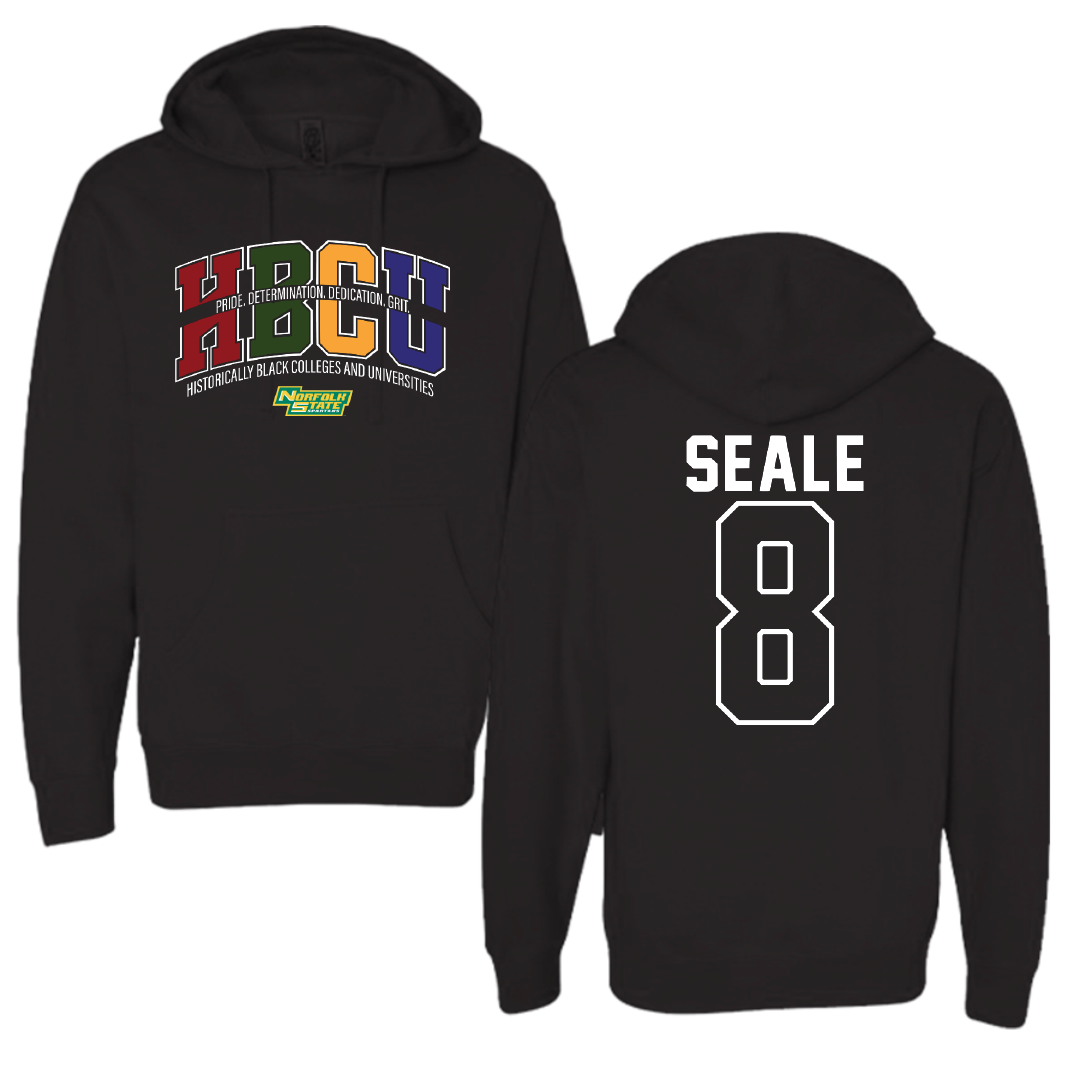 Norfolk State University Volleyball Black HBCU Hoodie - #8 Shonte Seale