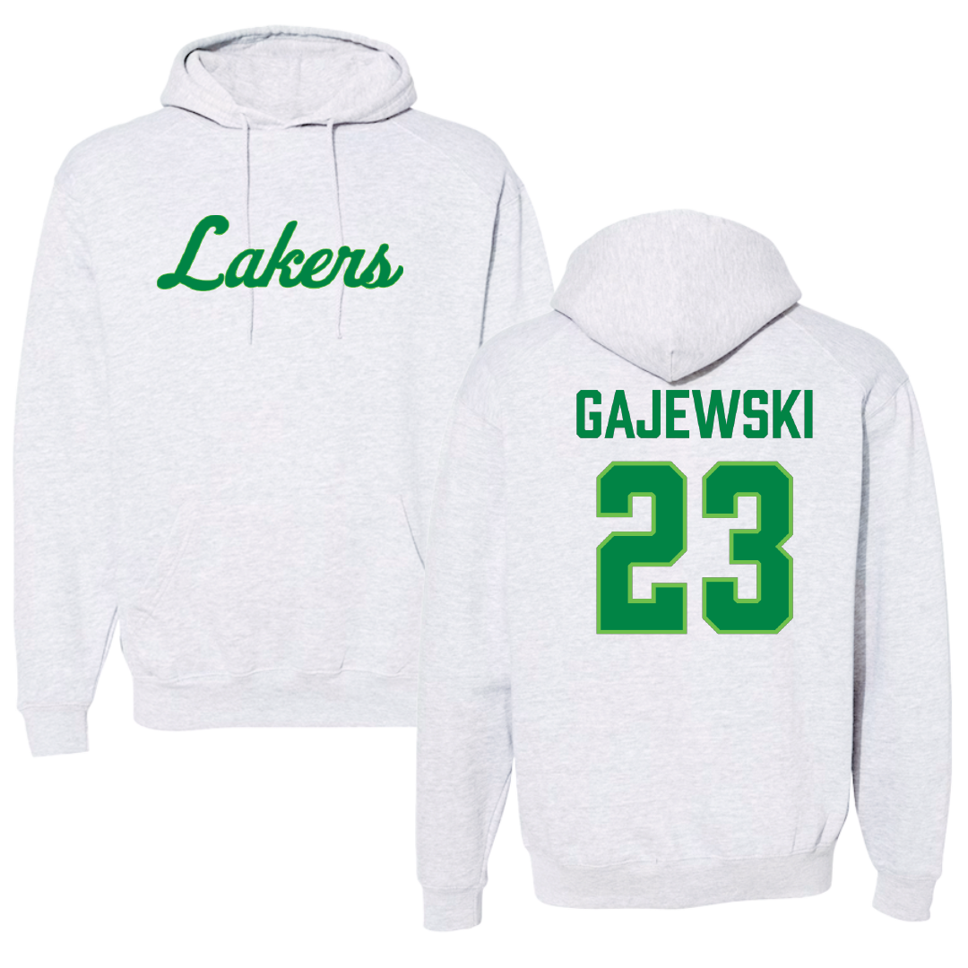 Roosevelt University Volleyball Light Gray Hoodie - #23 Adrian Gajewski