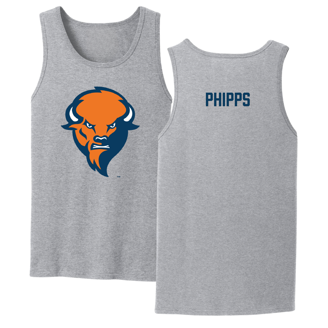Bucknell University Wrestling Sport Gray Tank Top - Kurt Phipps