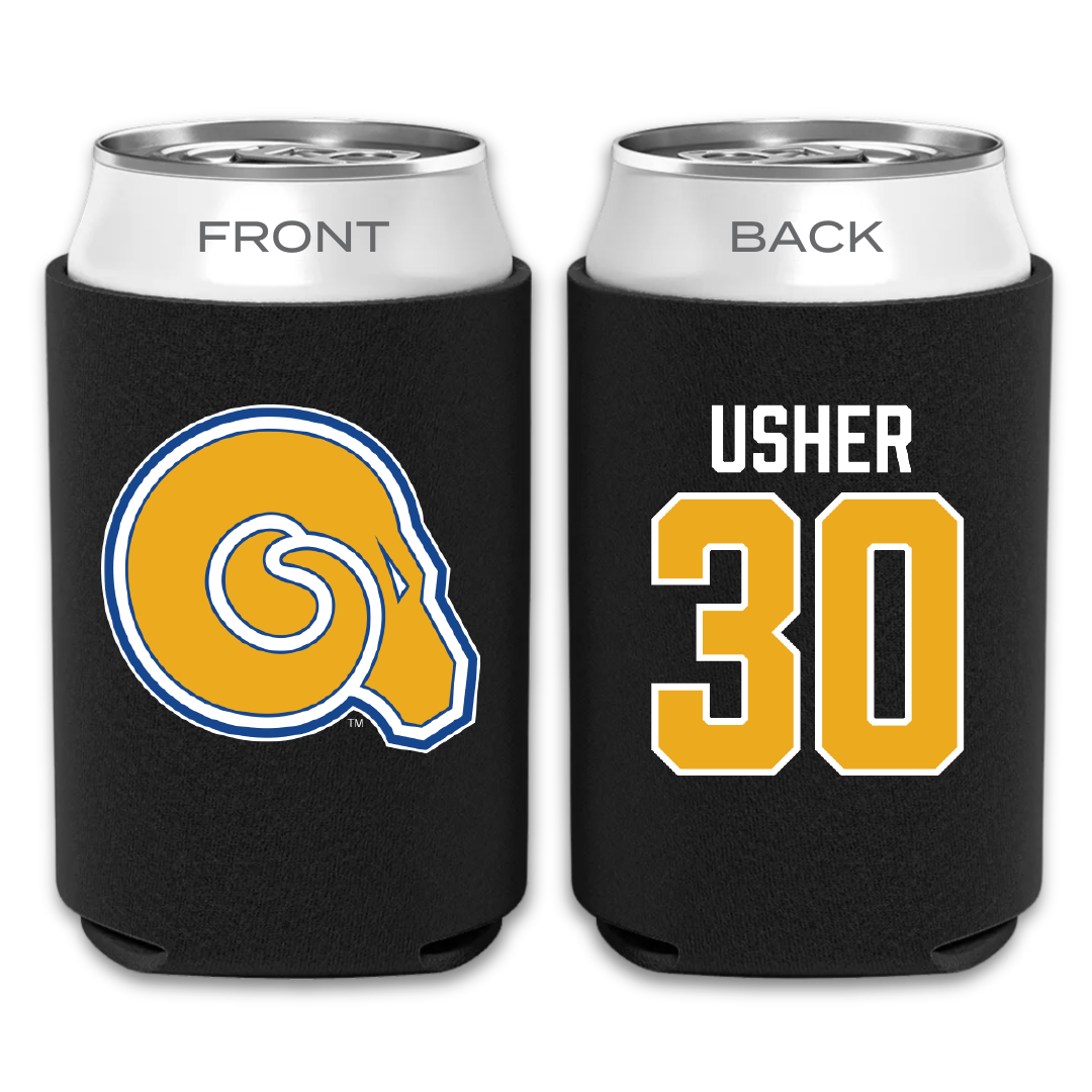 Albany State University Baseball Black Can Cooler - #30 Perry Usher