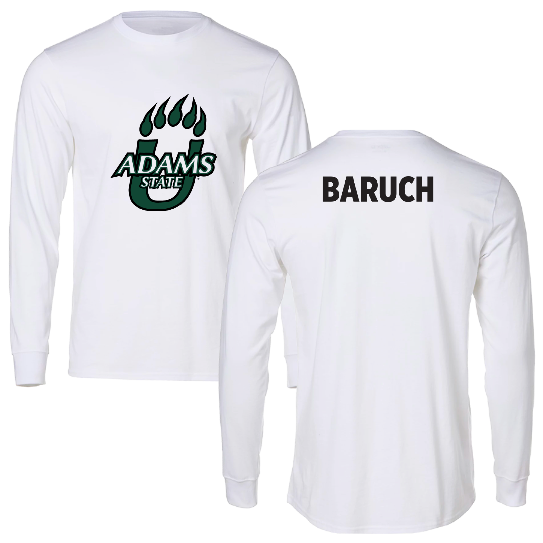 Adams State University Baseball White Long Sleeve - Shaked Baruch