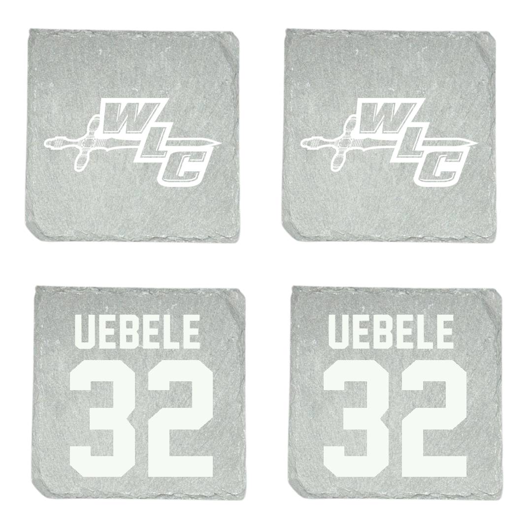 Wisconsin Lutheran College Soccer Stone Coaster (4 Pack)  - #32 Hannah Uebele