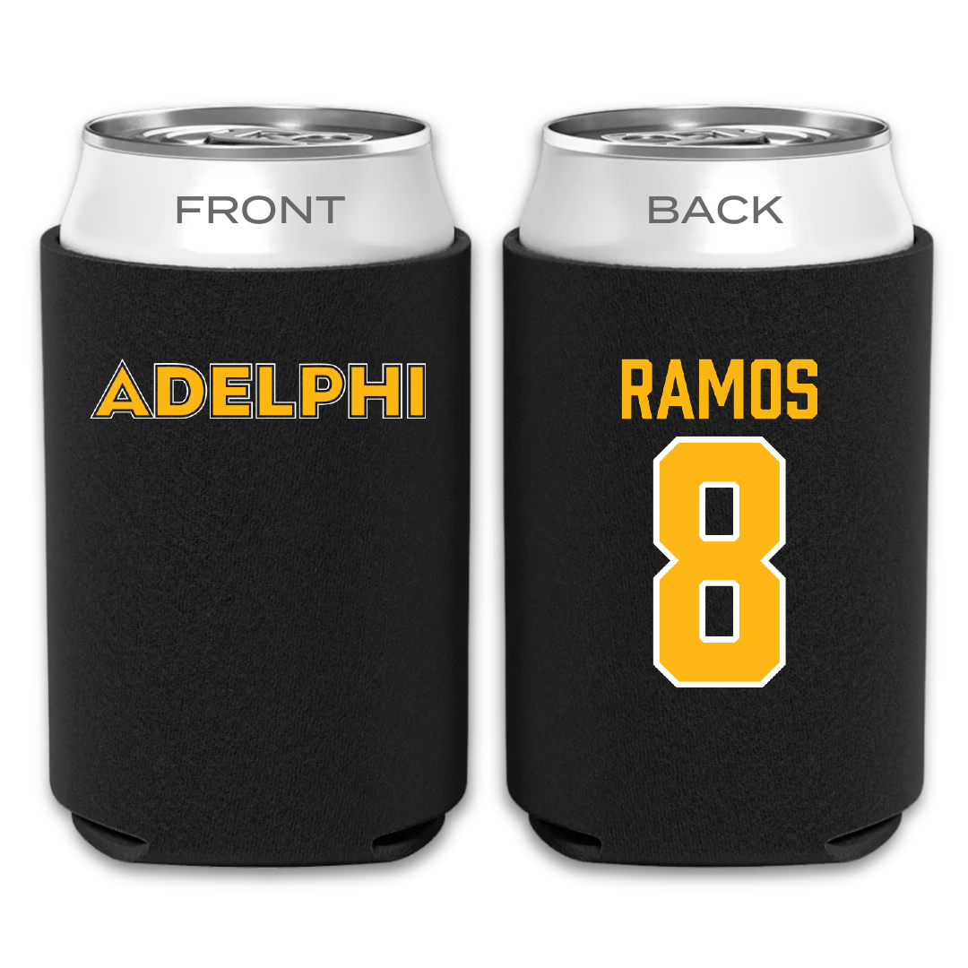 Adelphi University Baseball Black Can Cooler - #8 Albert Ramos