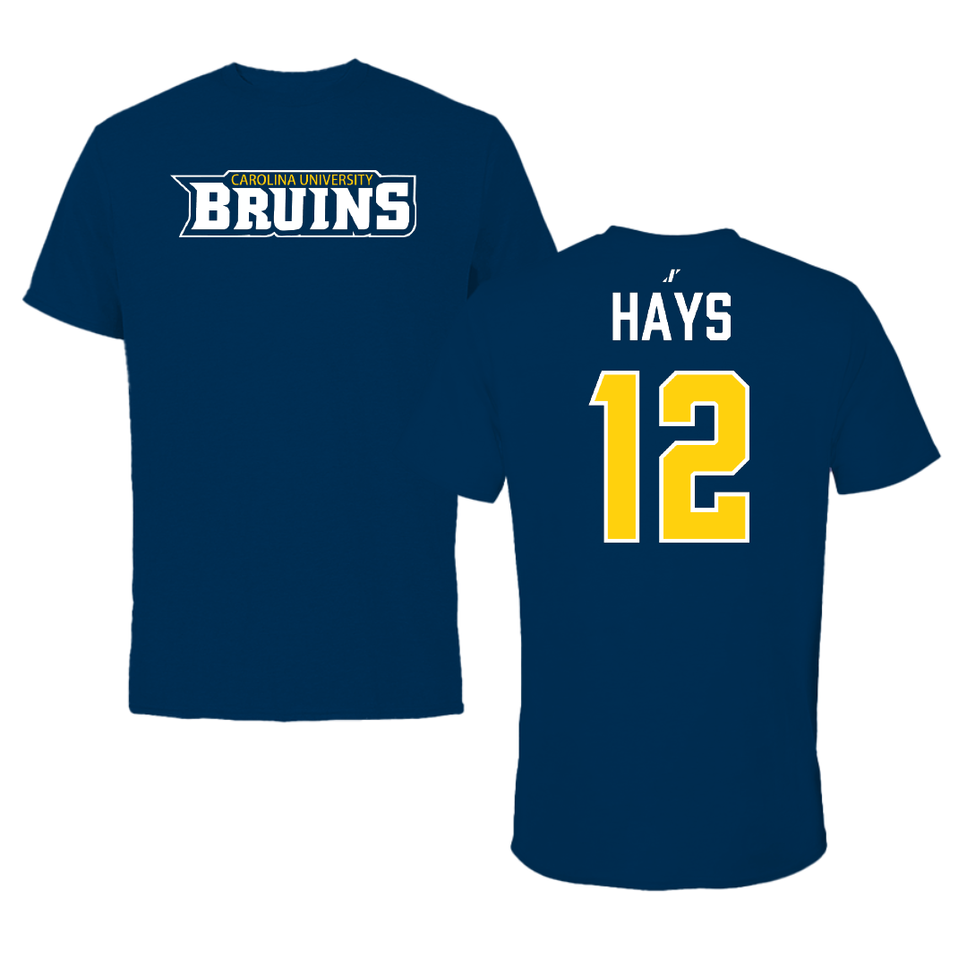Carolina University Softball Navy Tee - #12 Cameryn Hays