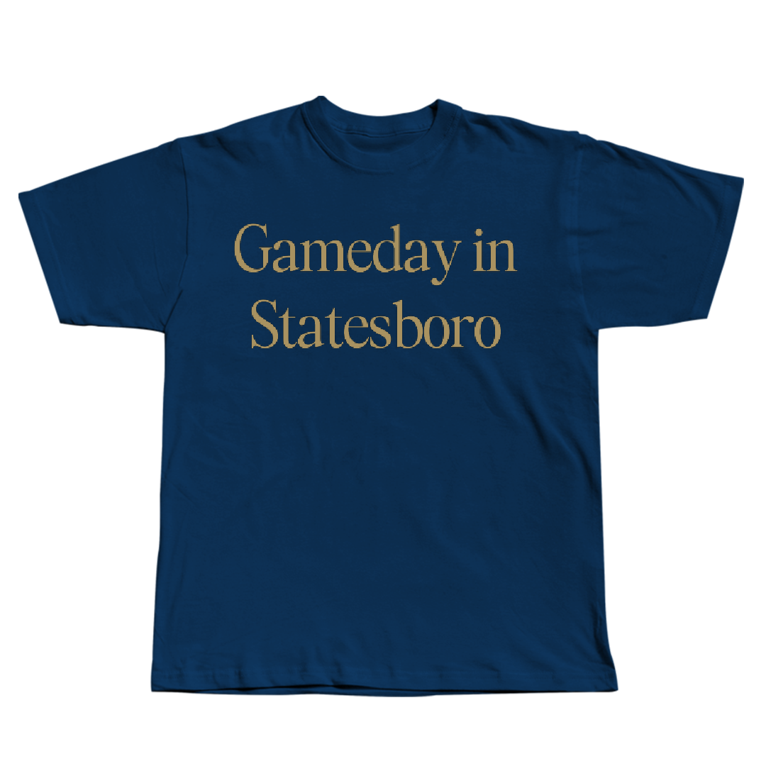 Georgia Southern University Baseball Navy Gameday Tee - #6 Daniel Haab