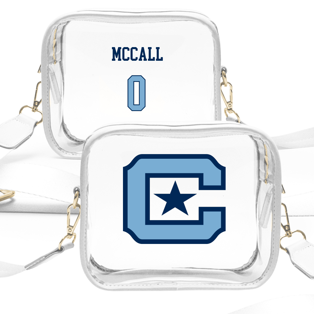 The Citadel Football White Clear Stadium Bag - #0 Jack McCall