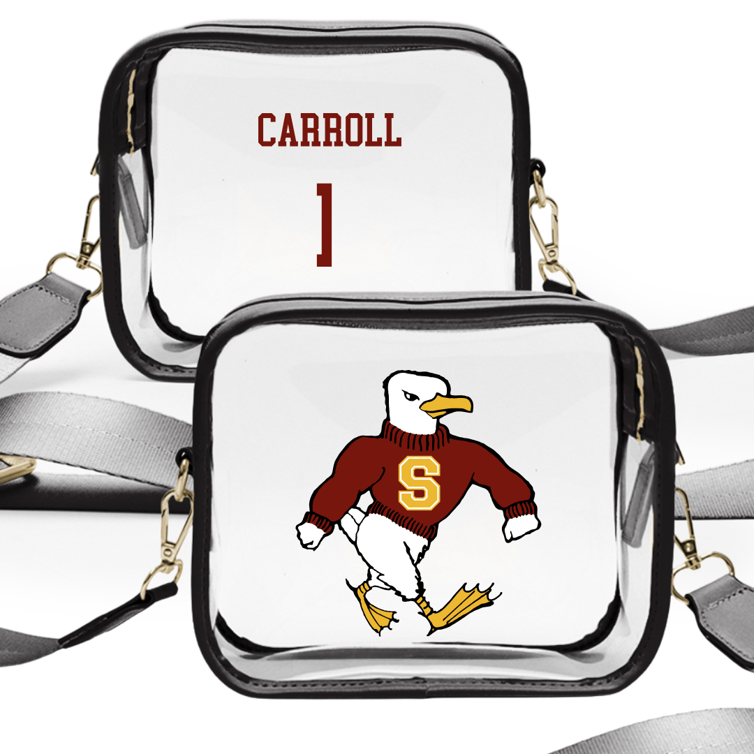 Salisbury University Basketball (M) Black Clear Stadium Bag - #1 Elijah Carroll