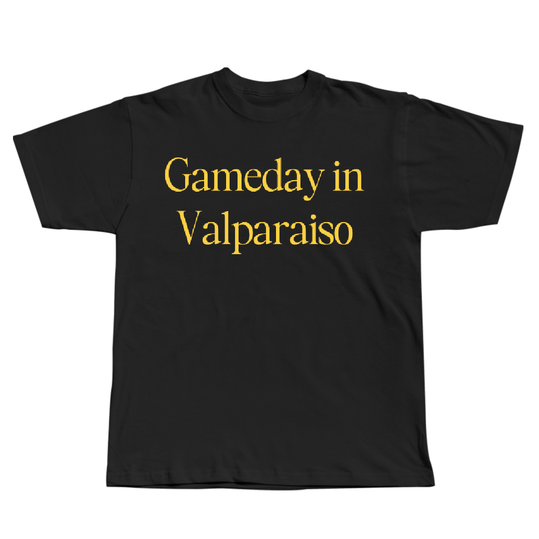 Valparaiso University Swimming & Diving Black Gameday Tee - Jasmine Soria-Gonzalez