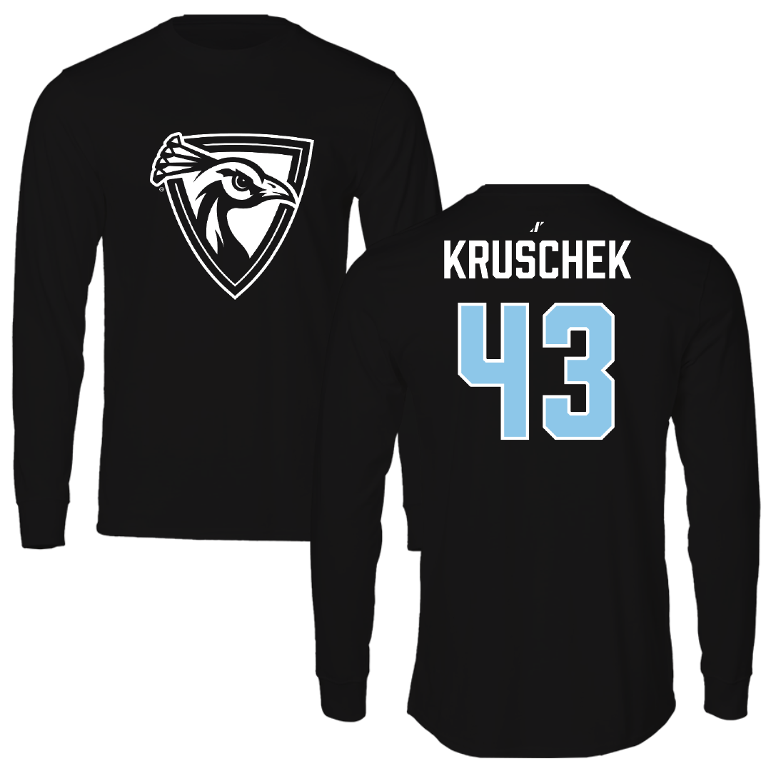 Upper Iowa University Baseball Black Long Sleeve - #43 Kaden Kruschek