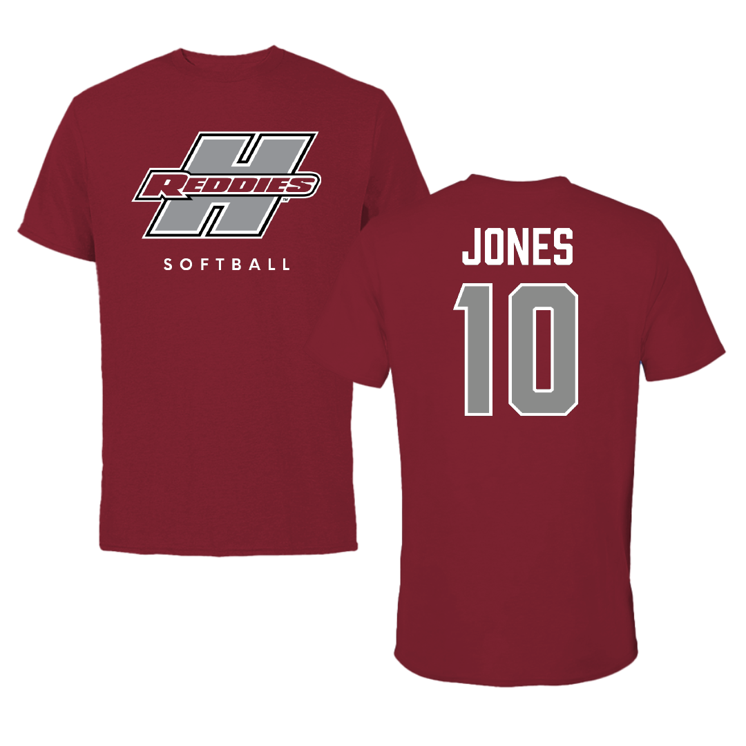 Henderson State University Softball Cardinal Performance Tee - #10 Mazzi Jones
