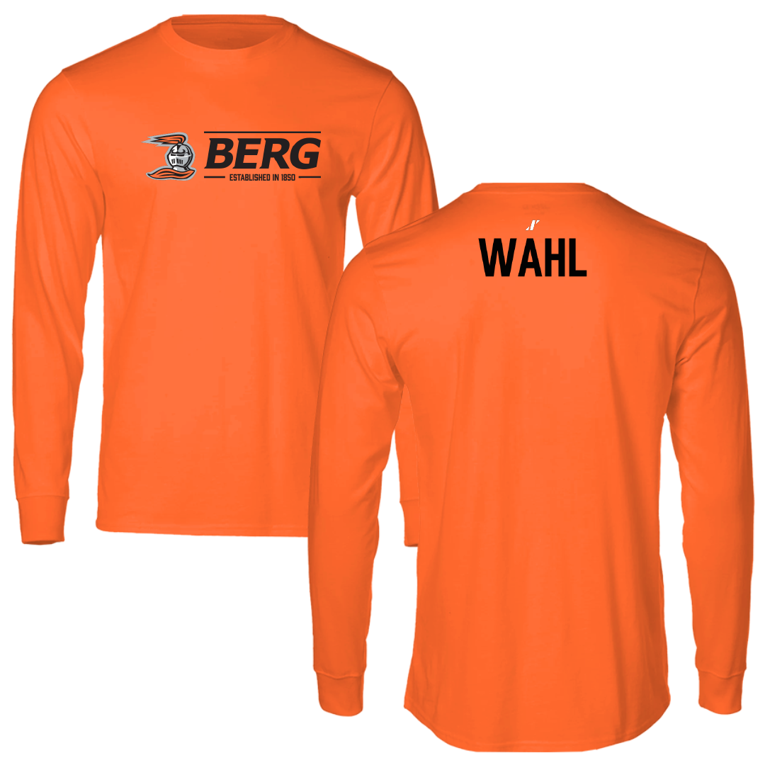 Heidelberg University Golf (M) Orange General Performance Long Sleeve - Garrett Wahl