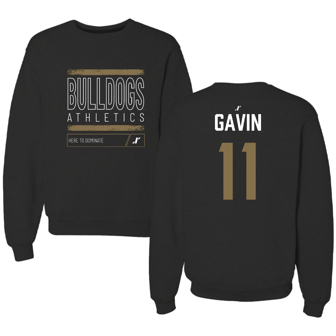 Bryant University Volleyball (W) Black Dominate Crewneck - #11 Nina Gavin