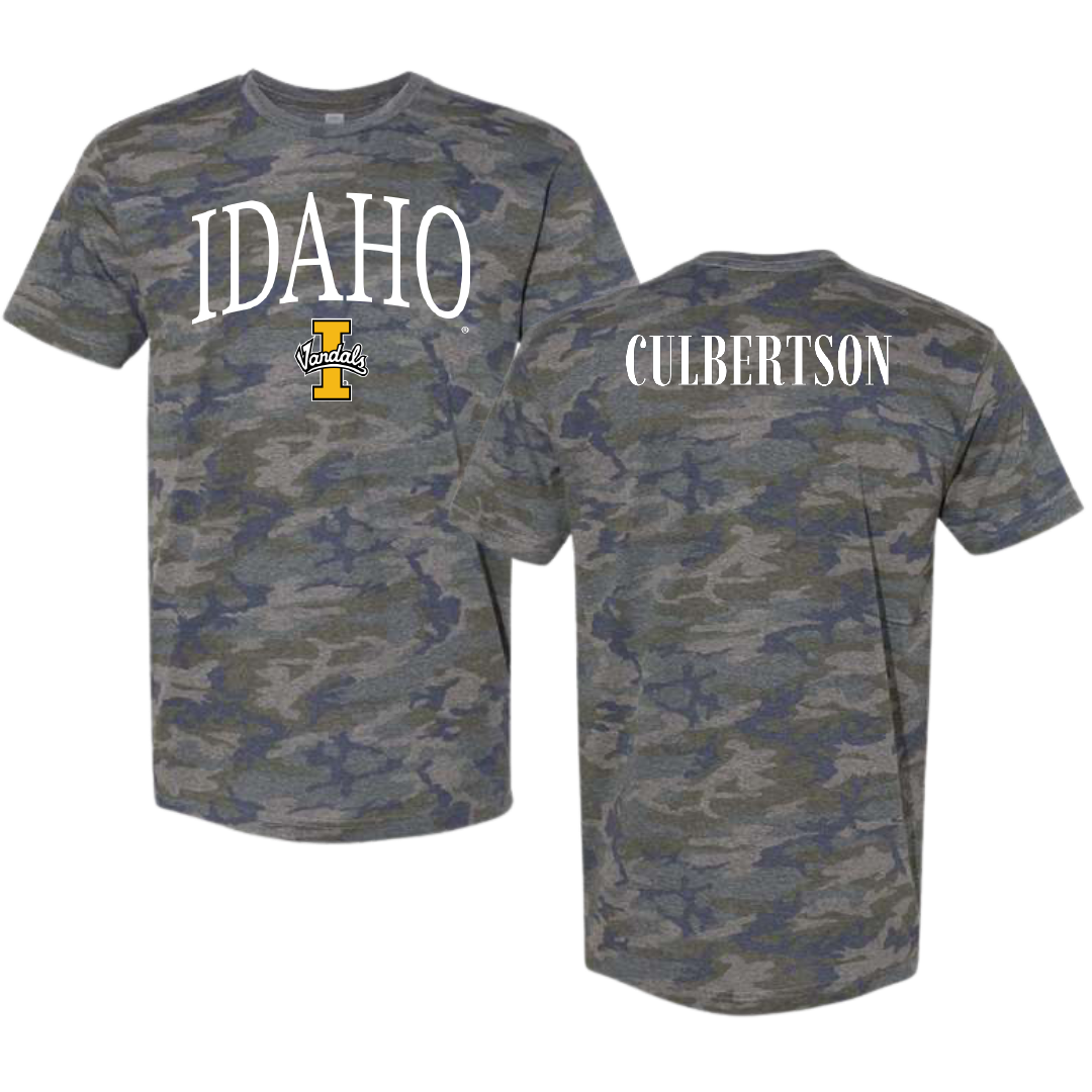 University of Idaho TF and XC Vintage Camo Tee - Noah Culbertson