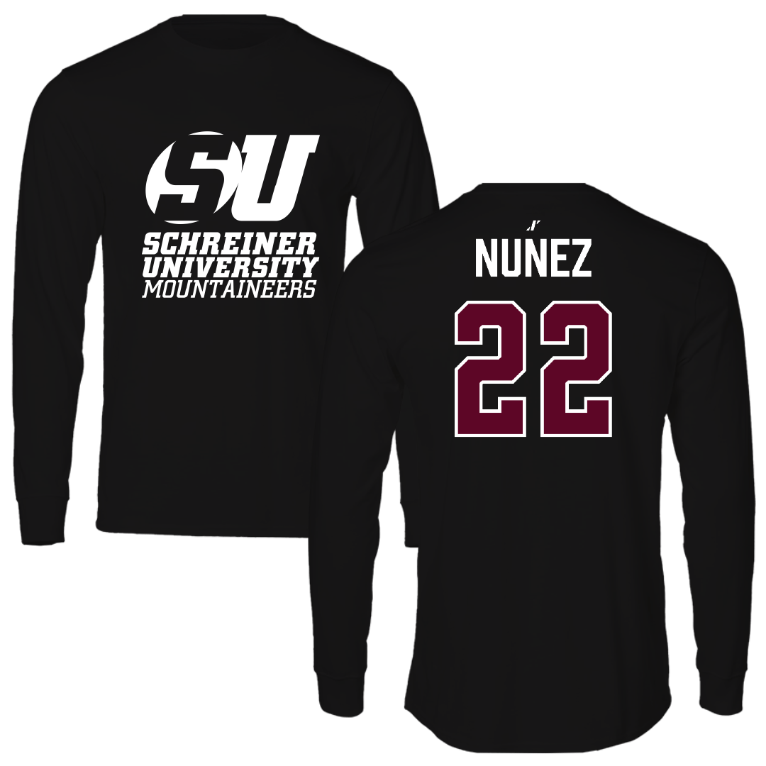 Schreiner University Softball Black Long Sleeve - #22 Romy Nunez