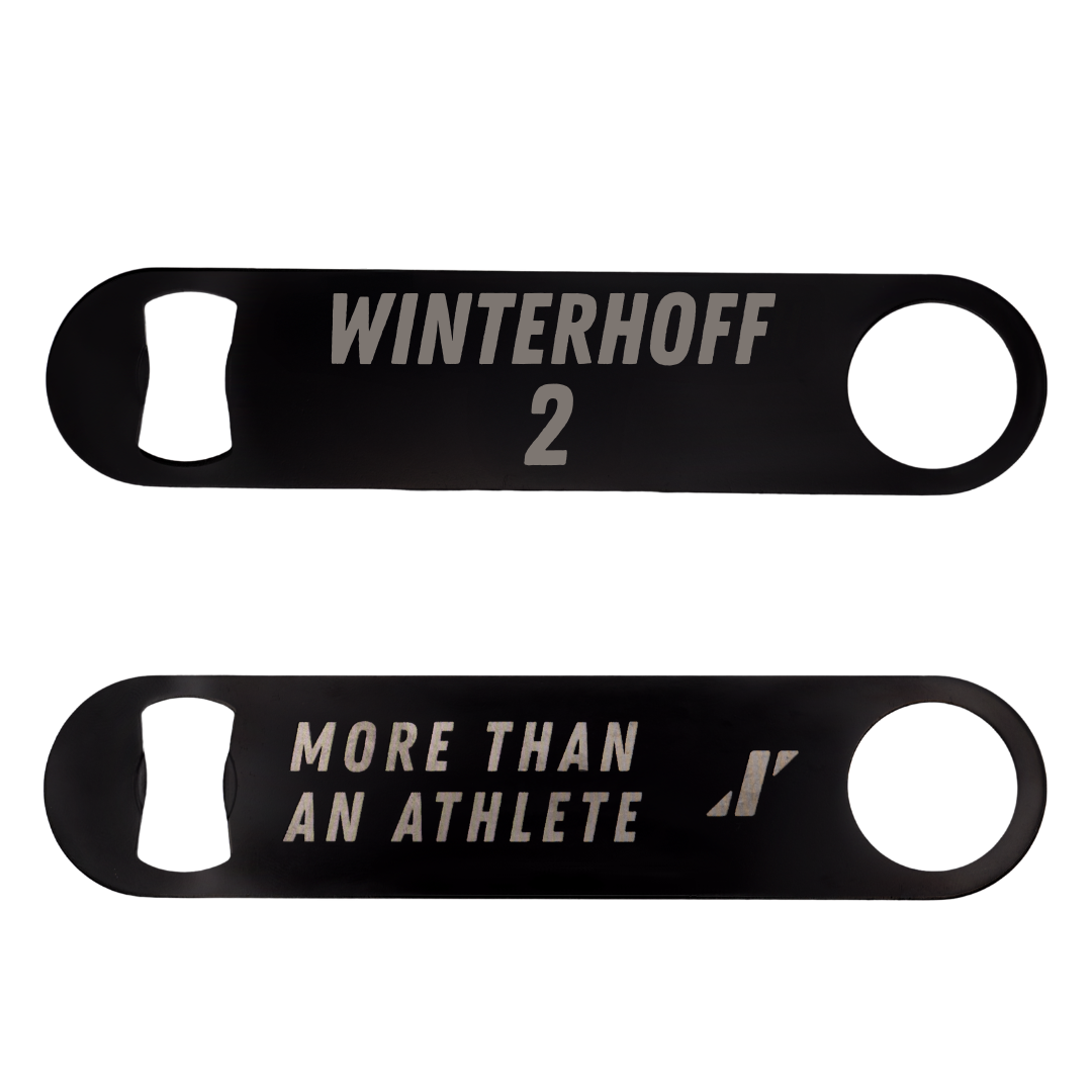 Appalachian State University Volleyball Black Bottle Opener - #2 Maya Winterhoff