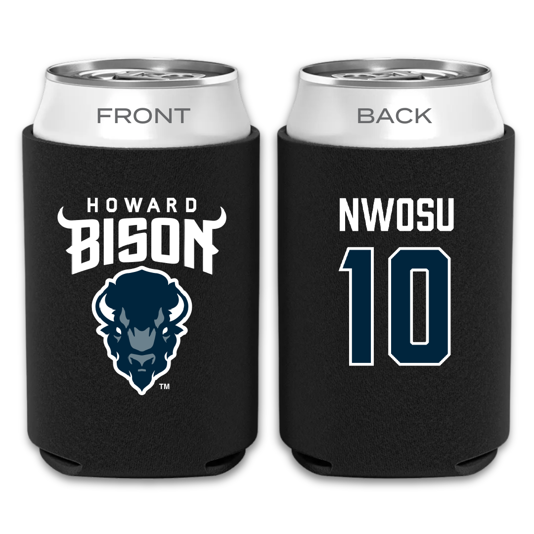 Howard University Soccer (W) Black Can Cooler - #10 Adora Nwosu