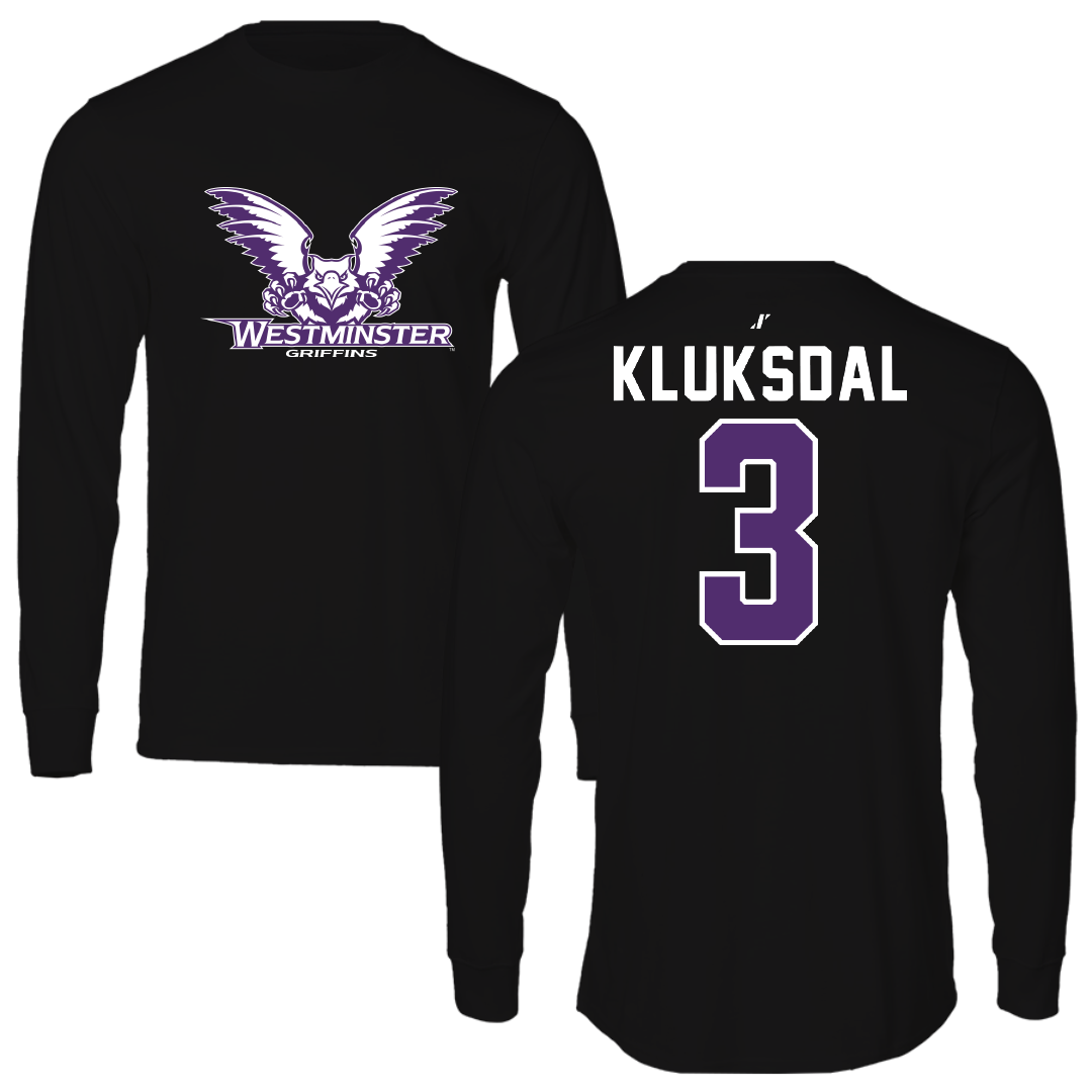 Westminster University (Utah) Soccer Black Long Sleeve - #3 Chase Kluksdal