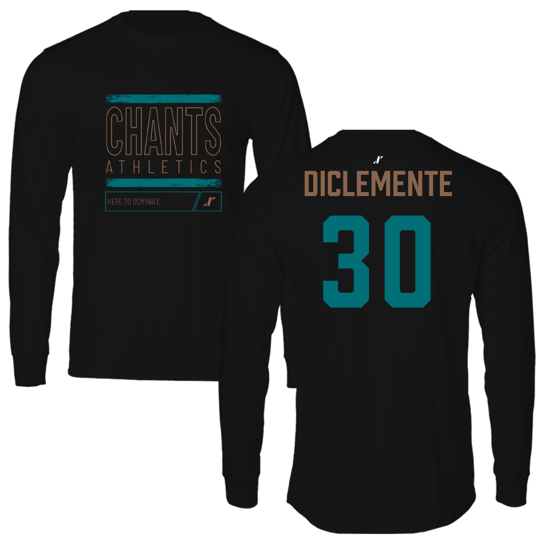 Coastal Carolina University Lacrosse Black Dominate Performance Long Sleeve - #30 Sara DiClemente