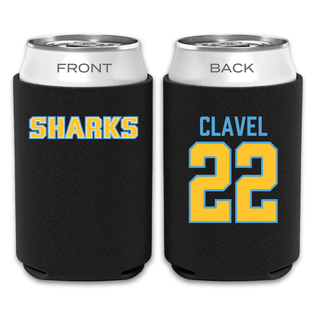 Long Island University Softball Black Can Cooler - #22 Gigi Clavel