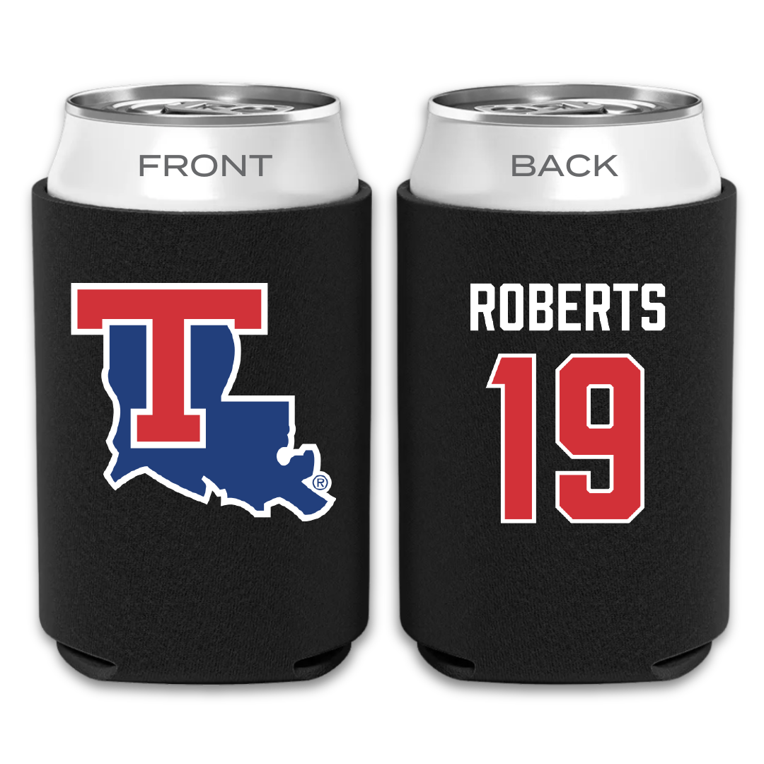 Louisiana Tech University Soccer Black Can Cooler - #19 Reagan Roberts