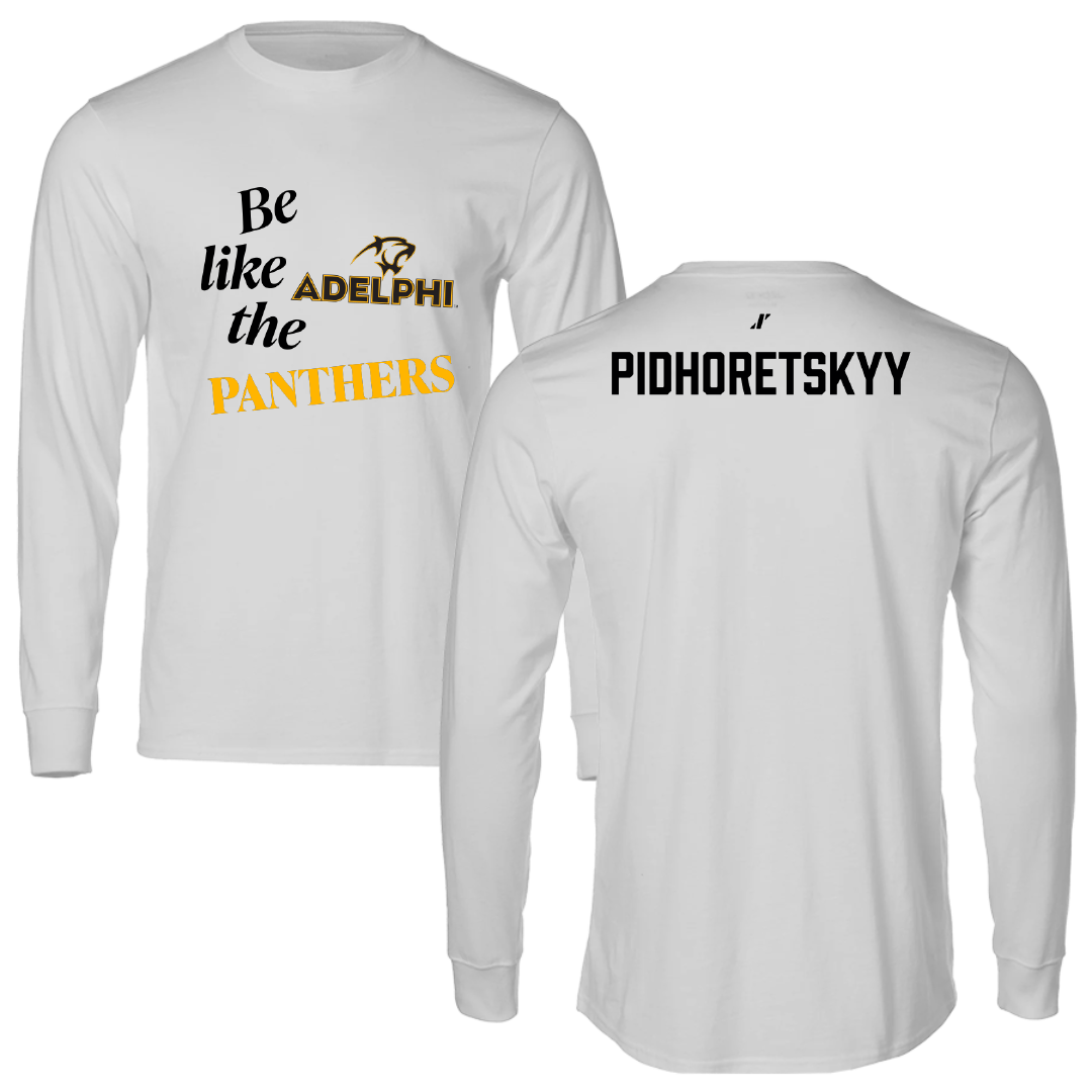 Adelphi University Swimming & Diving Light Gray Be Like Us Long Sleeve - Valerii Pidhoretskyy