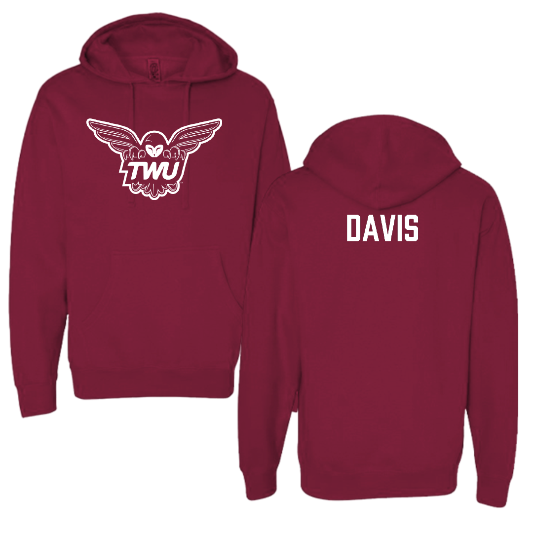 Texas Woman's University Wrestling Maroon Hoodie - Natalie Davis