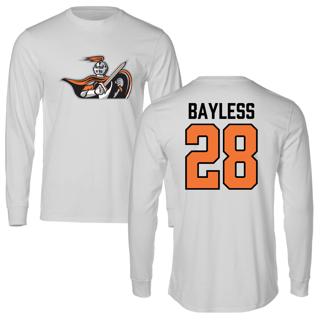 Heidelberg University Soccer Light Gray Performance Long Sleeve - #28 Trey Bayless
