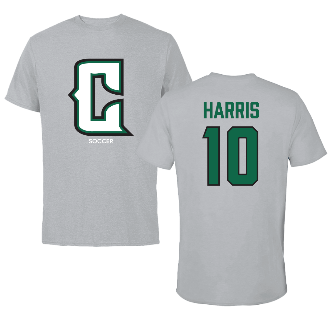 Central Community College at Columbus Soccer (W) Sport Gray Tee - #10 Erin Harris