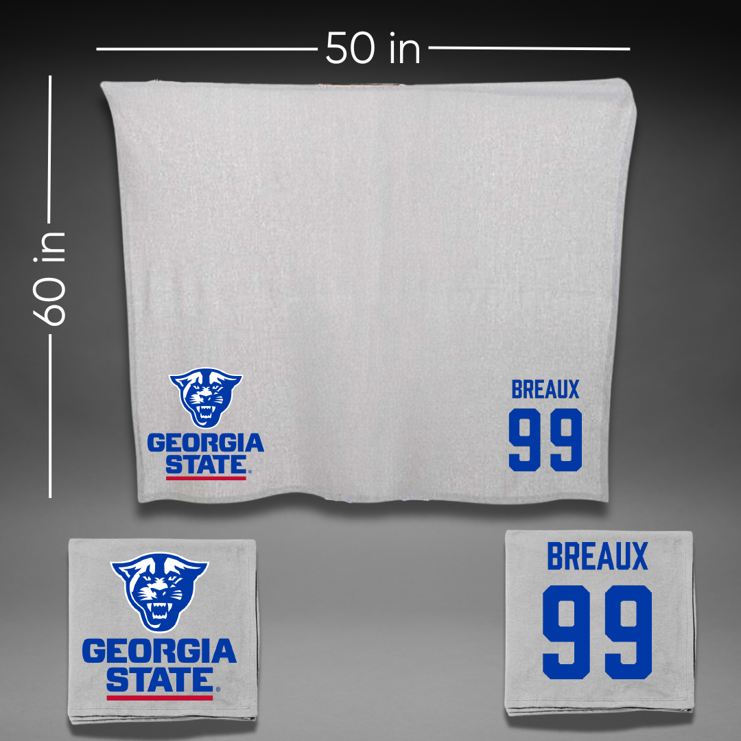 Georgia State University Softball Gray Blanket - #99 Samantha Breaux
