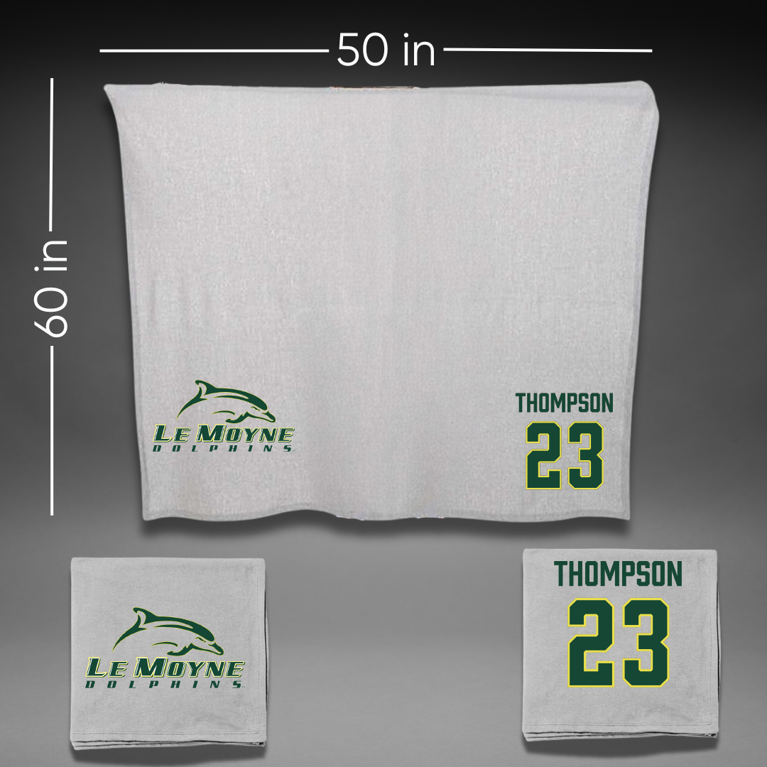 Le Moyne College Soccer (W) Gray Blanket - #23 Raeny Thompson