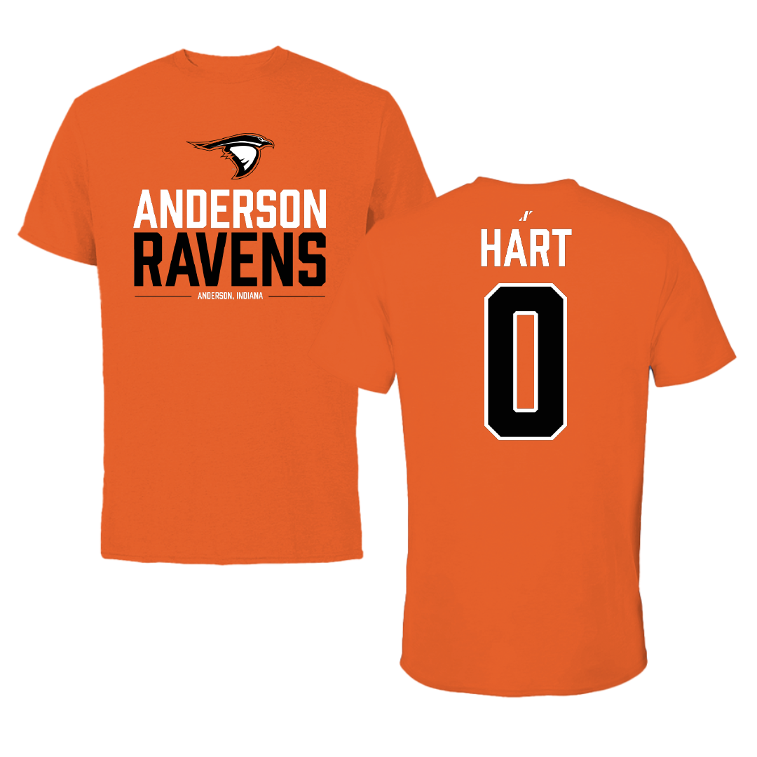 Anderson University (Indiana) Softball Orange General Performance Tee - #0 Alayna Hart