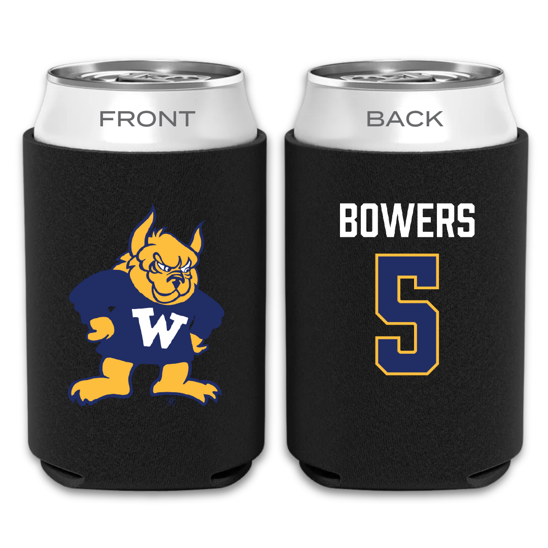 Webster University Soccer (W) Black Can Cooler - #5 Gemma Bowers
