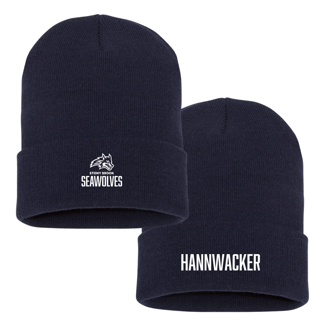Stony Brook University Soccer (W) Navy Beanie - #31 Sammy Hannwacker