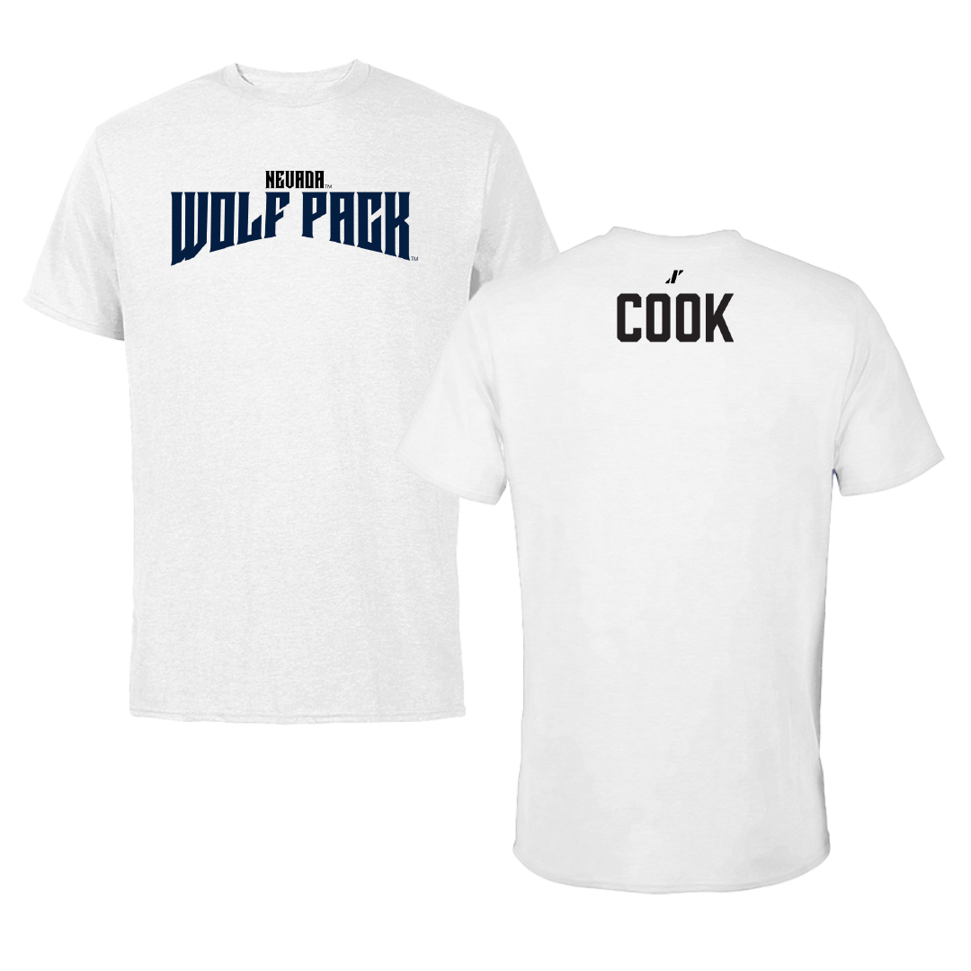 University of Nevada Cheer White Classic Performance Tee - Audrey Cook