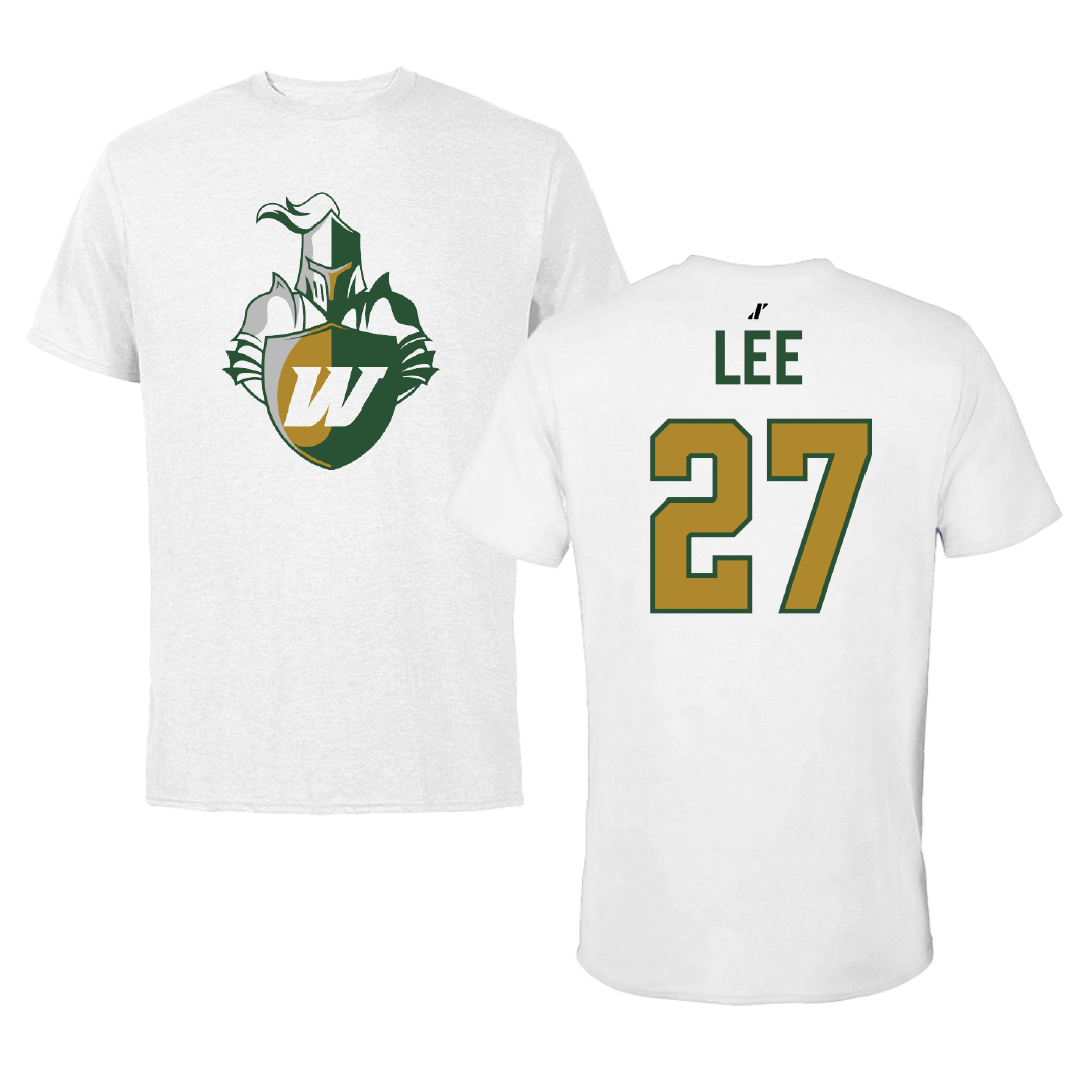 Webber International University Football White Tee - #27 Jaylin lee