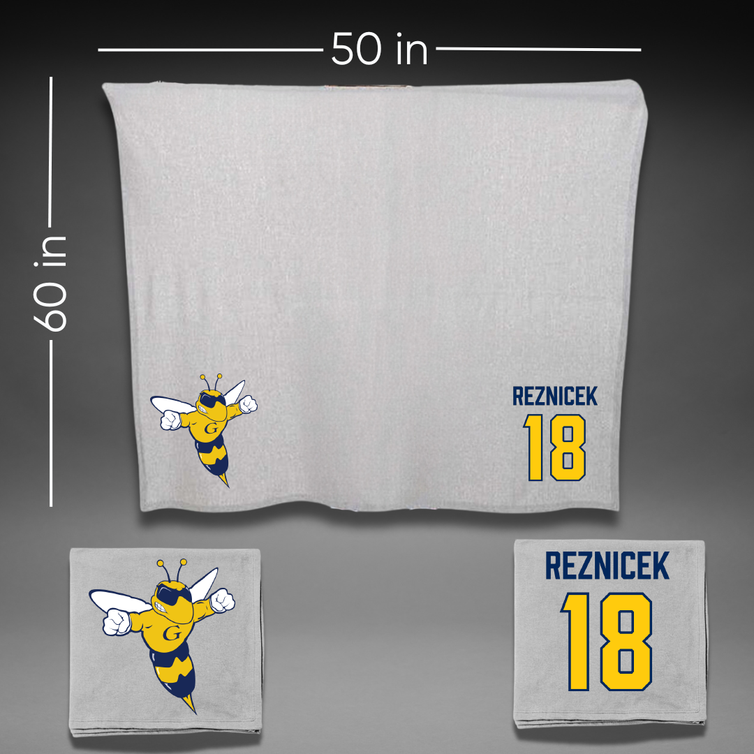 Graceland University Volleyball (W) Gray Blanket - #18 Faith Reznicek