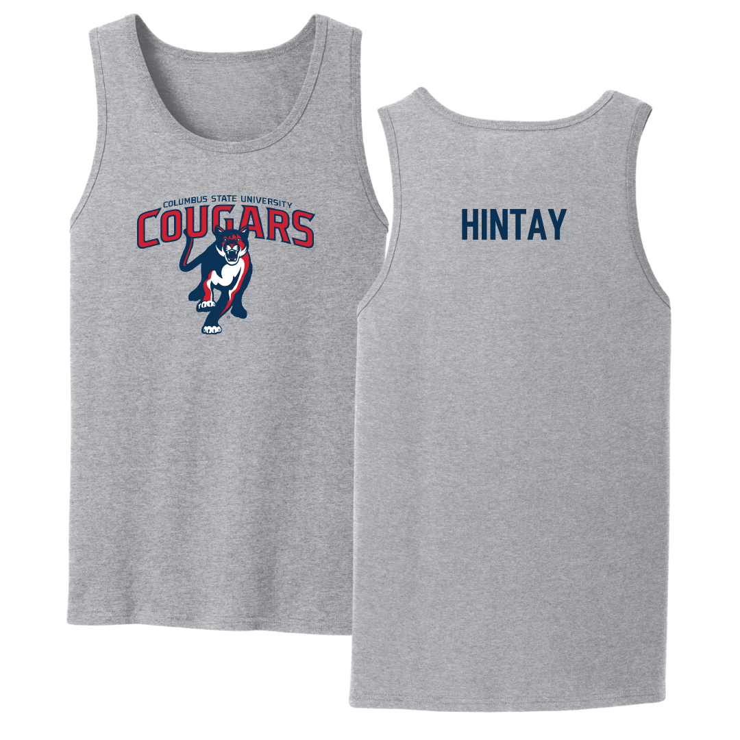 Columbus State University Cheer Sport Gray Tank Top - Josh Hintay