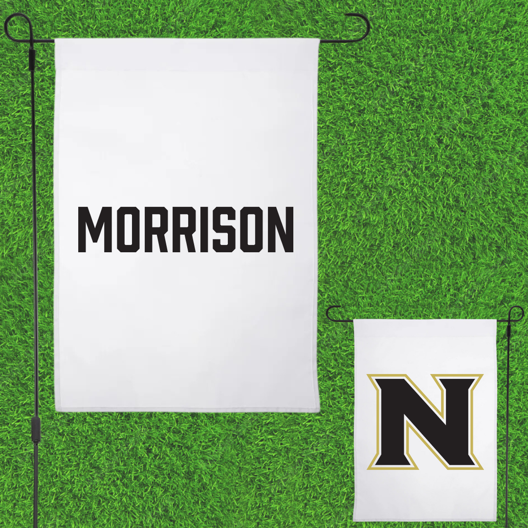 Northeastern Junior College Golf (M) White Garden Flag - Seth Morrison