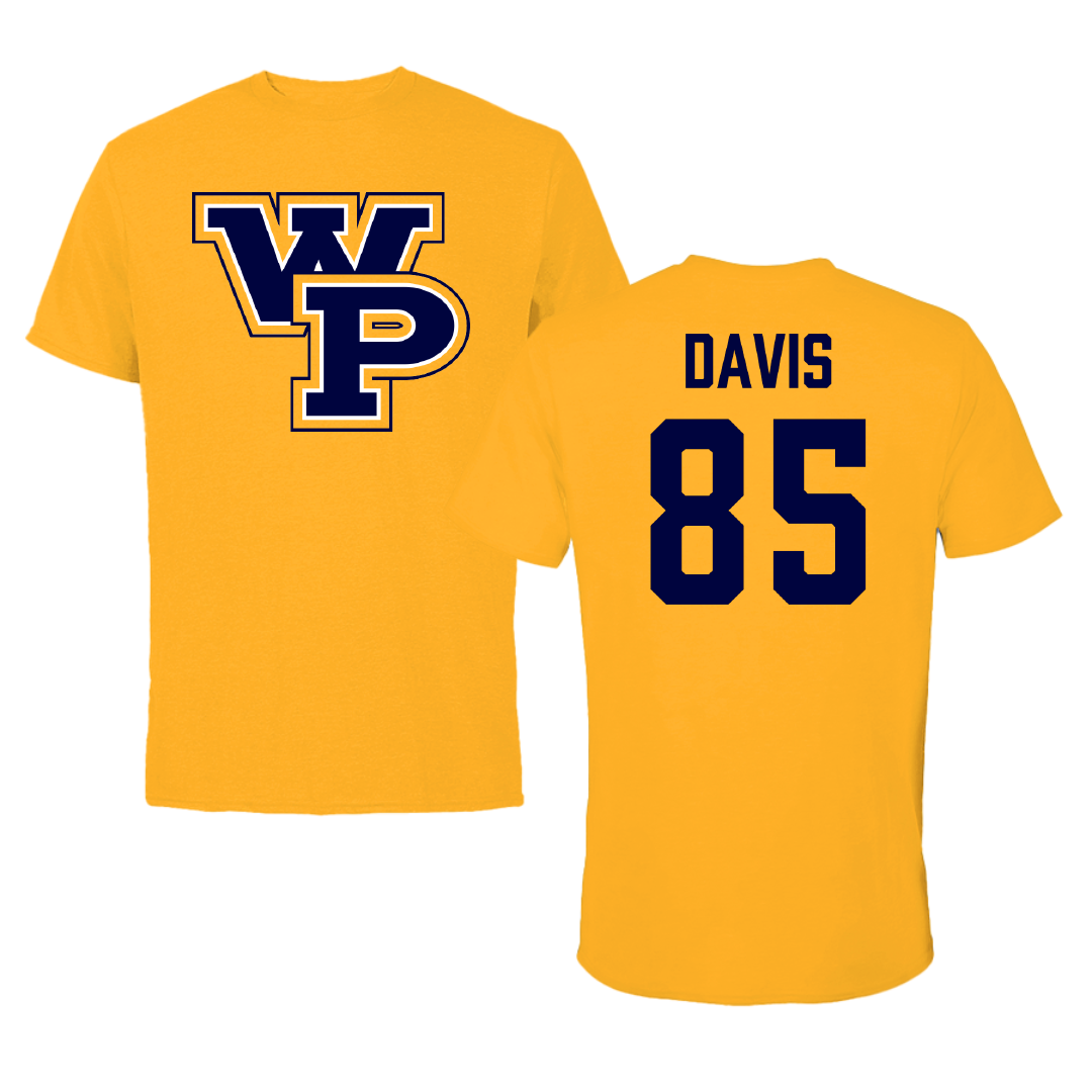 William Penn University Football Gold Performance Tee - #85 Montrell Davis