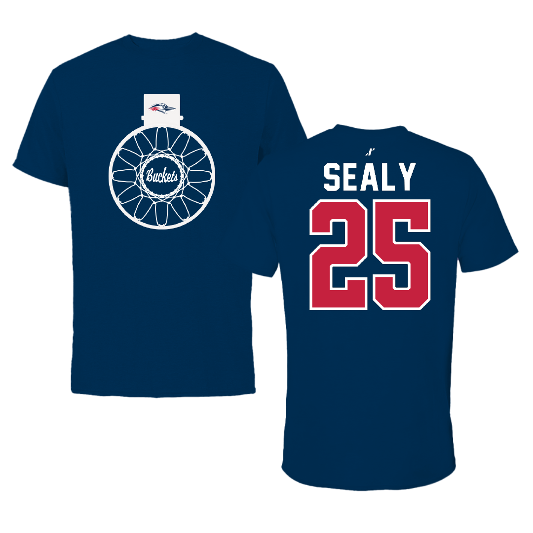 Metropolitan State University of Denver Basketball Navy Buckets Performance Tee - #25 Brianna Sealy