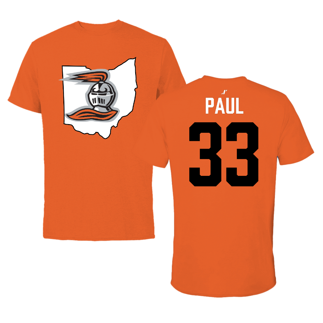 Heidelberg University Soccer Orange State Tee - #33 Camdyn Paul