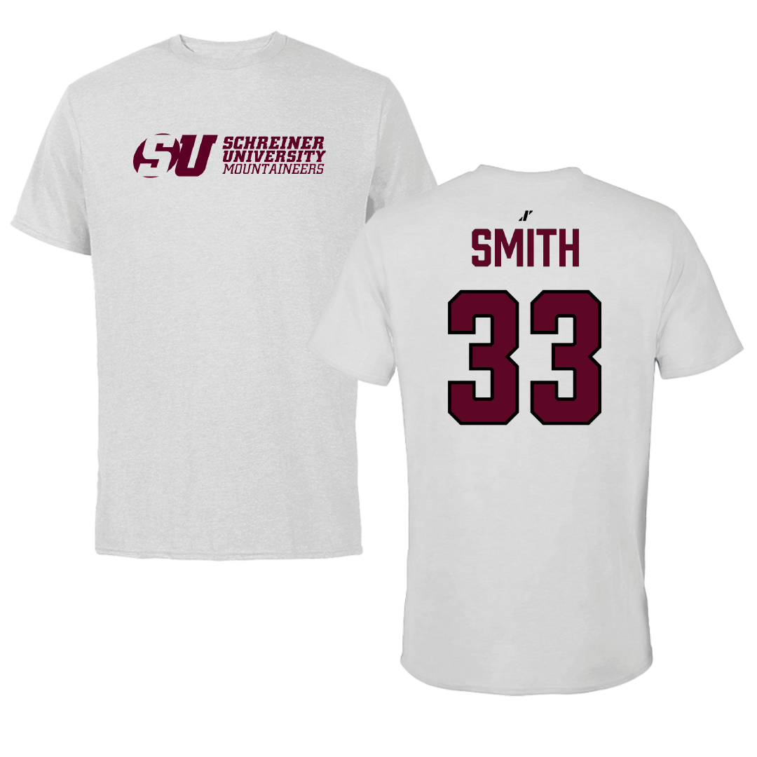 Schreiner University Softball Light Gray Performance Tee - #33 Brinley Smith