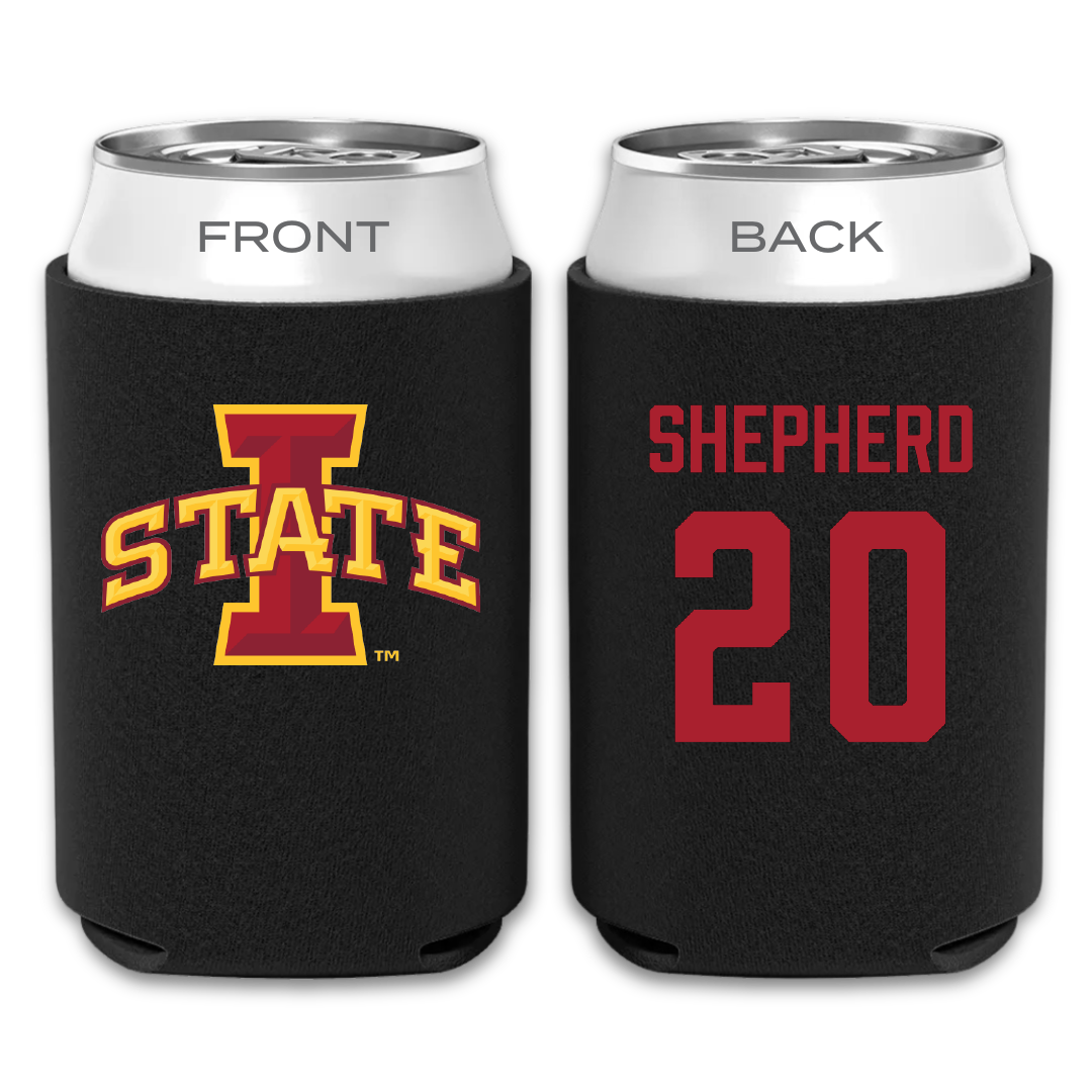 Iowa State University Softball Black Can Cooler - #20 Kadence Shepherd